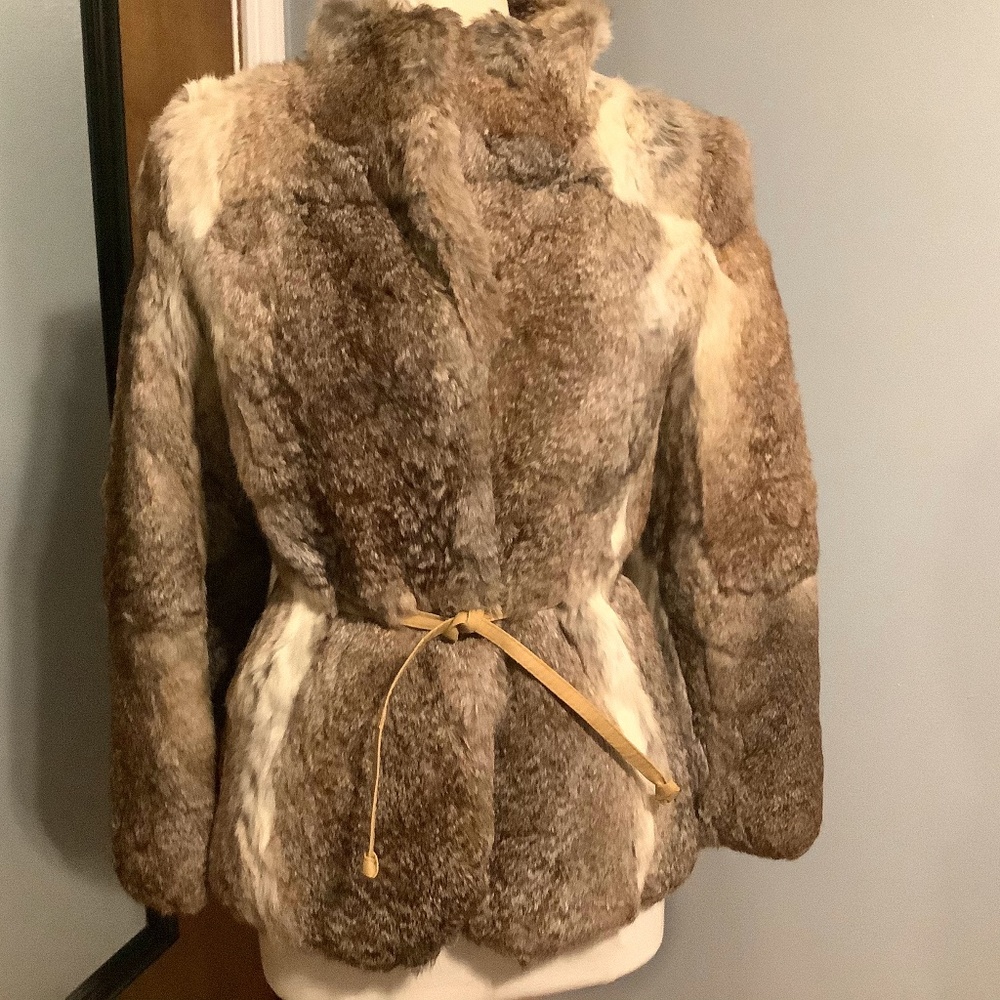 Elegant Brown Faux Fur Women's Jacket